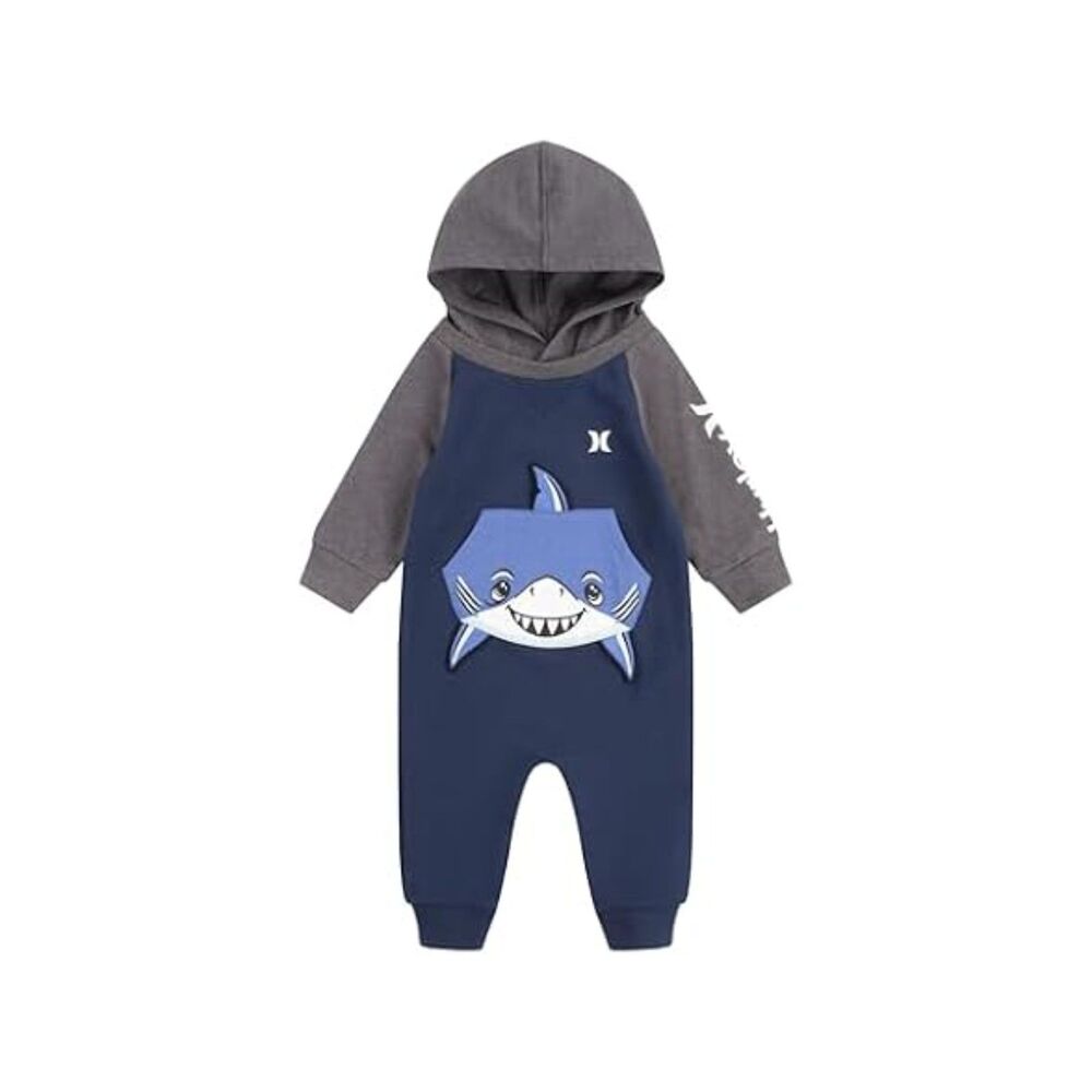 Hurley Long Sleeve Hooded Coverall 9 mos